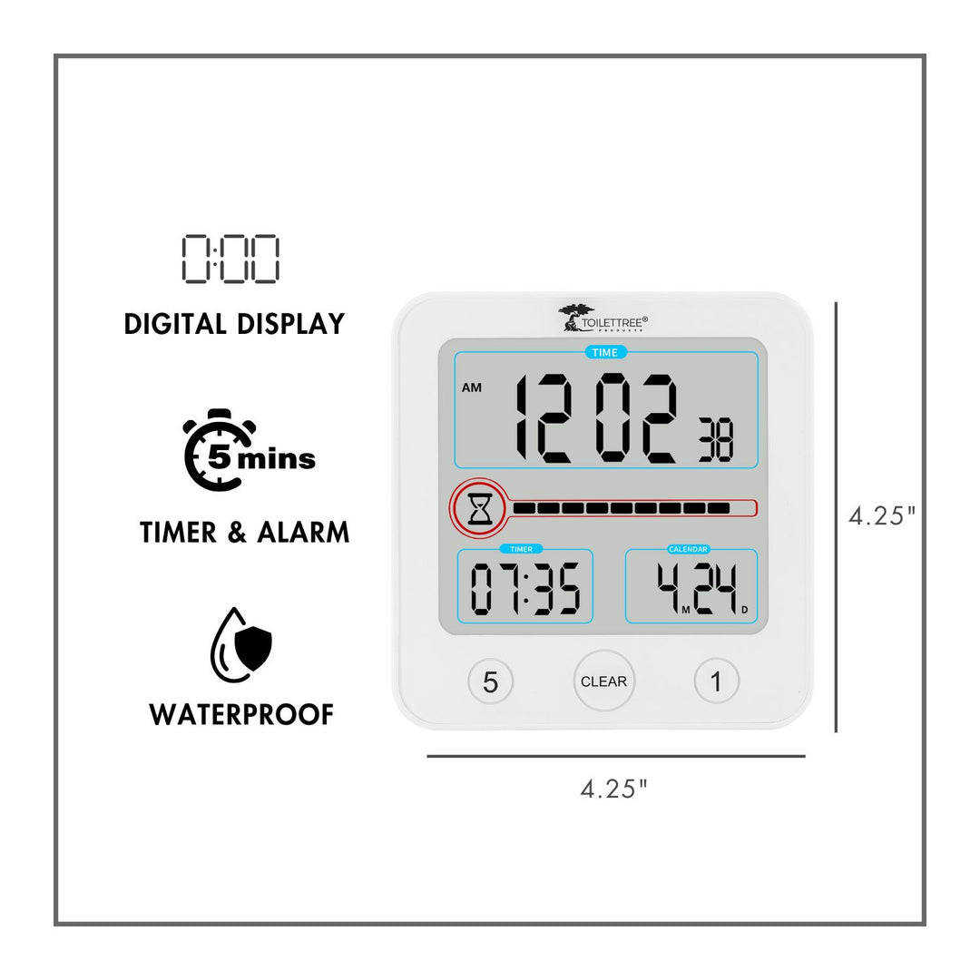 Waterproof Bathroom Shower Clock