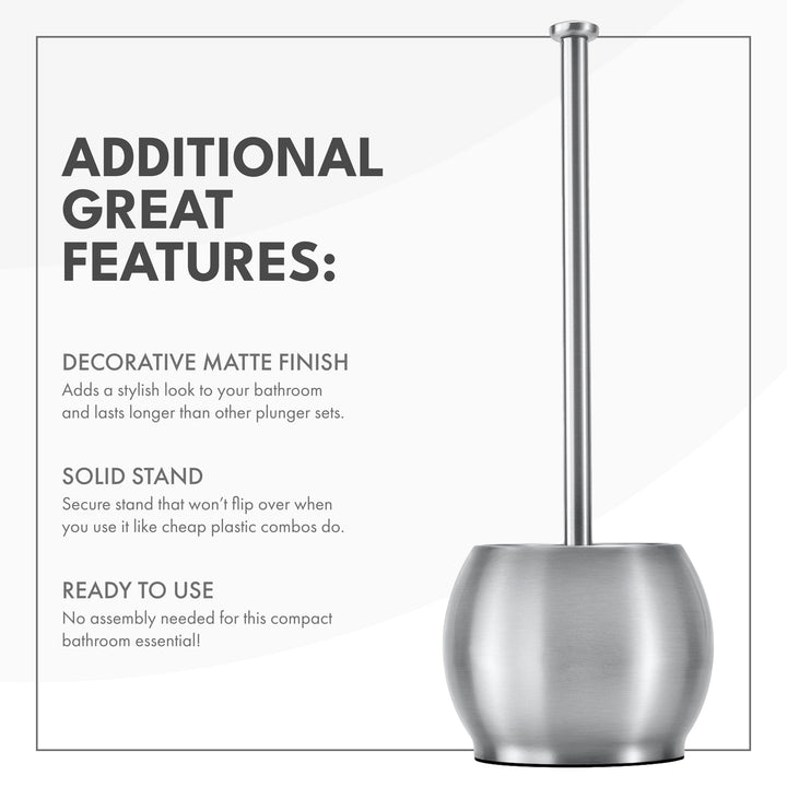 ToiletTree Stainless Steel Plunger