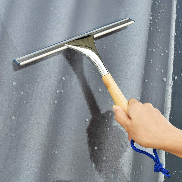 Stainless Steel + Bamboo Squeegee - ToiletTree Products-