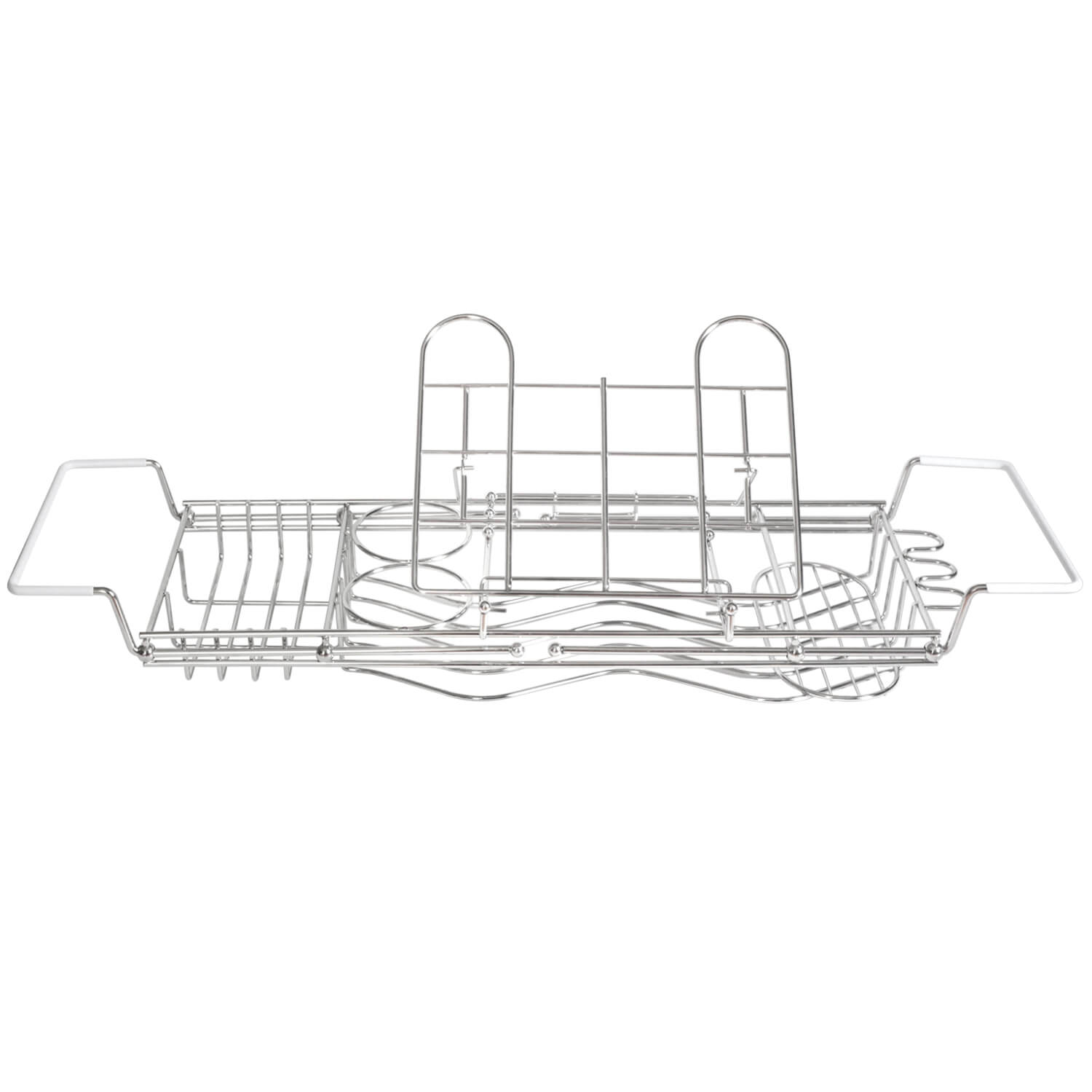 Adjustable Stainless Steel Bathtub Caddy Tray- CharmyDecor