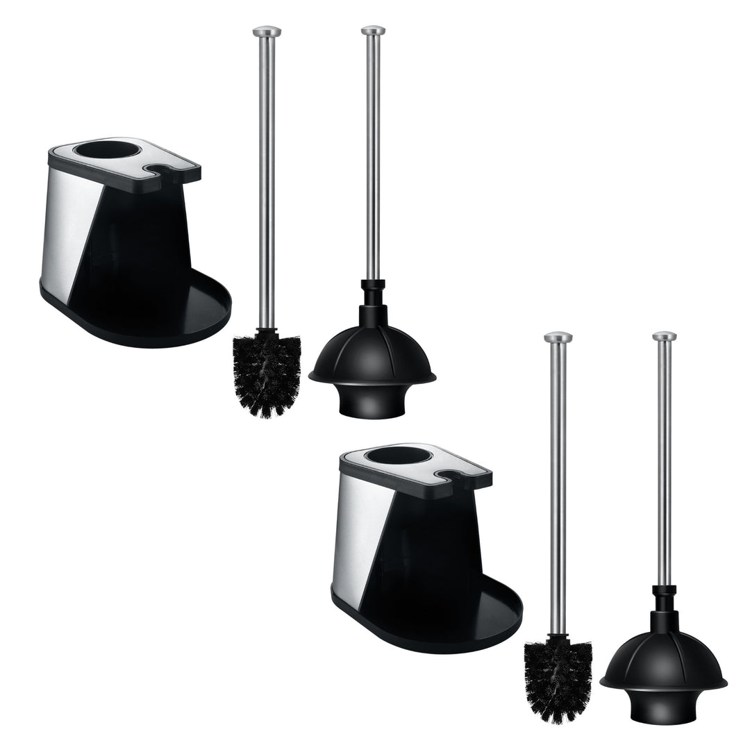 Toilet Brush and Plunger Set