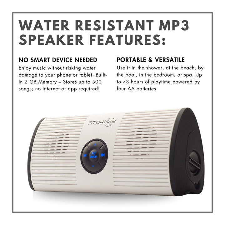 Water Resistant Mp3 Speaker