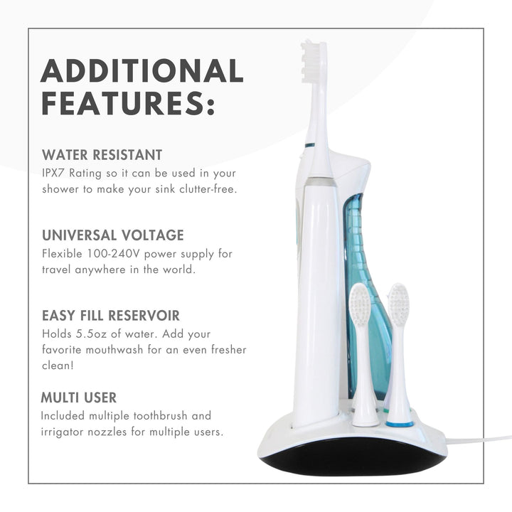 Water Flosser and Toothbrush Combo