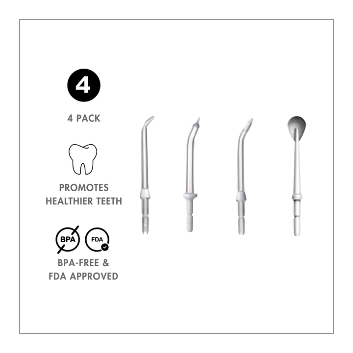 Children's Water Flosser Replacement Tips - 4 Pack