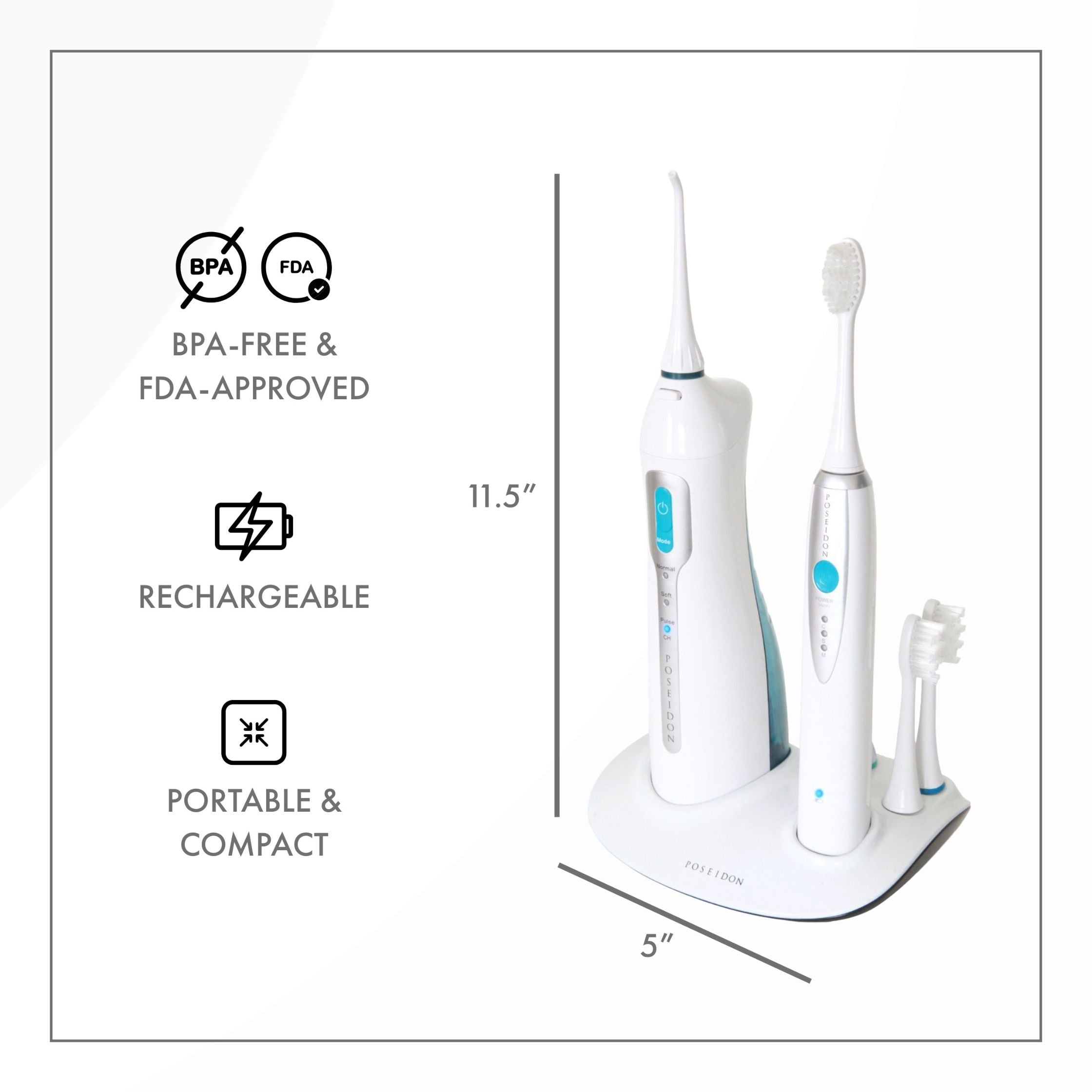 ToiletTree Products Poseidon Irrigator and Toothbrush - Thumbnail 4
