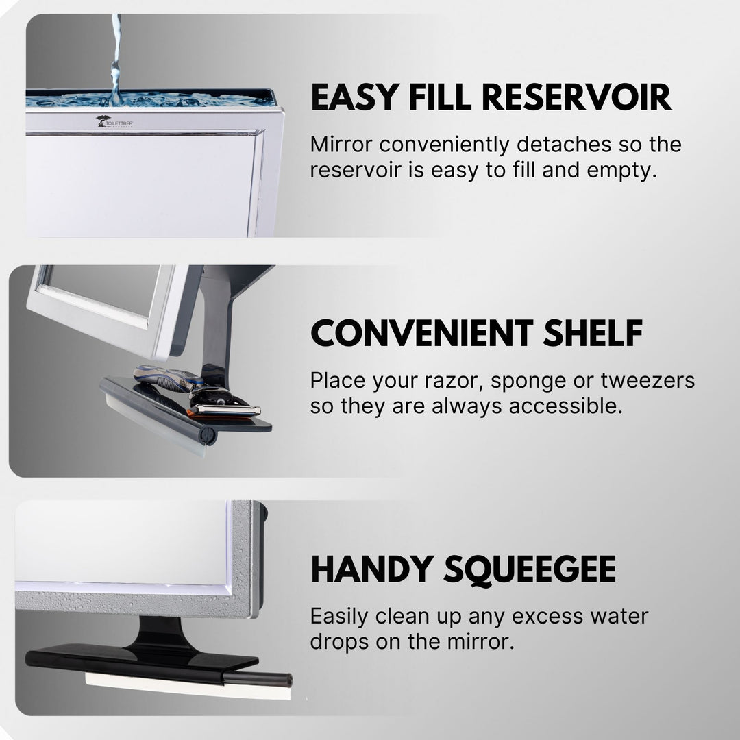 Deluxe Fogless Shower Mirror