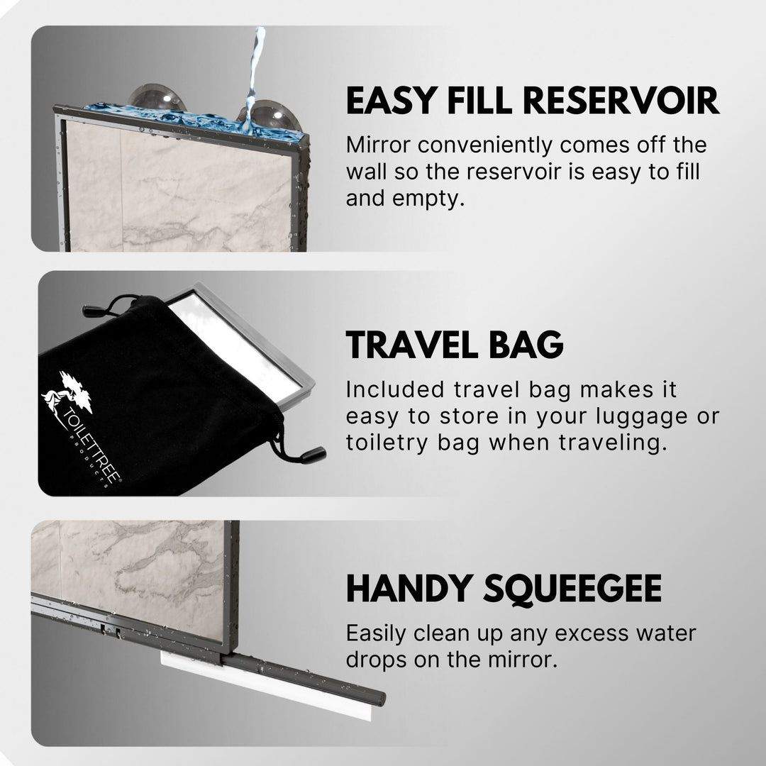 Fogless Shower Mirror - Travel