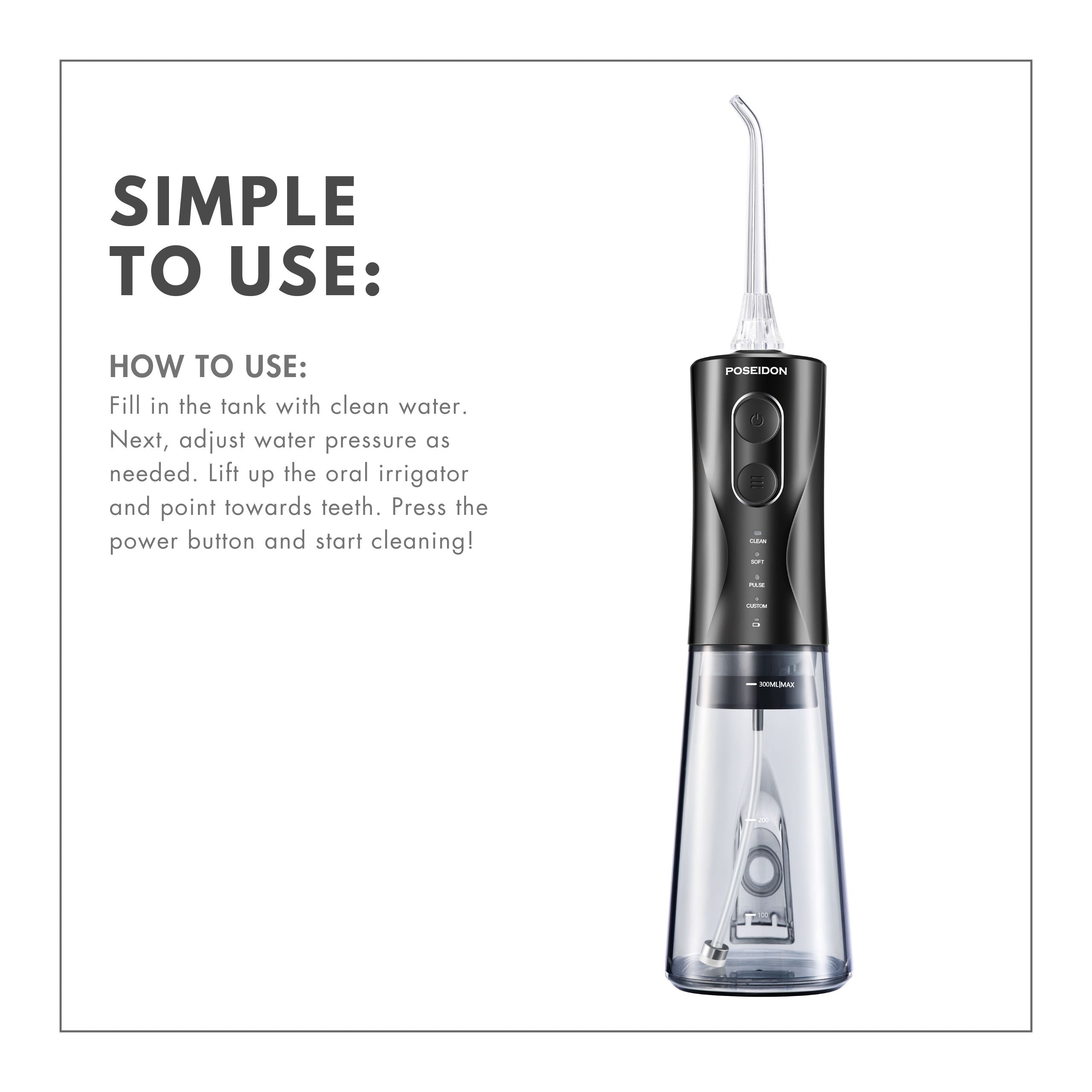 Cordless & Portable Water Flosser – ToiletTree Products