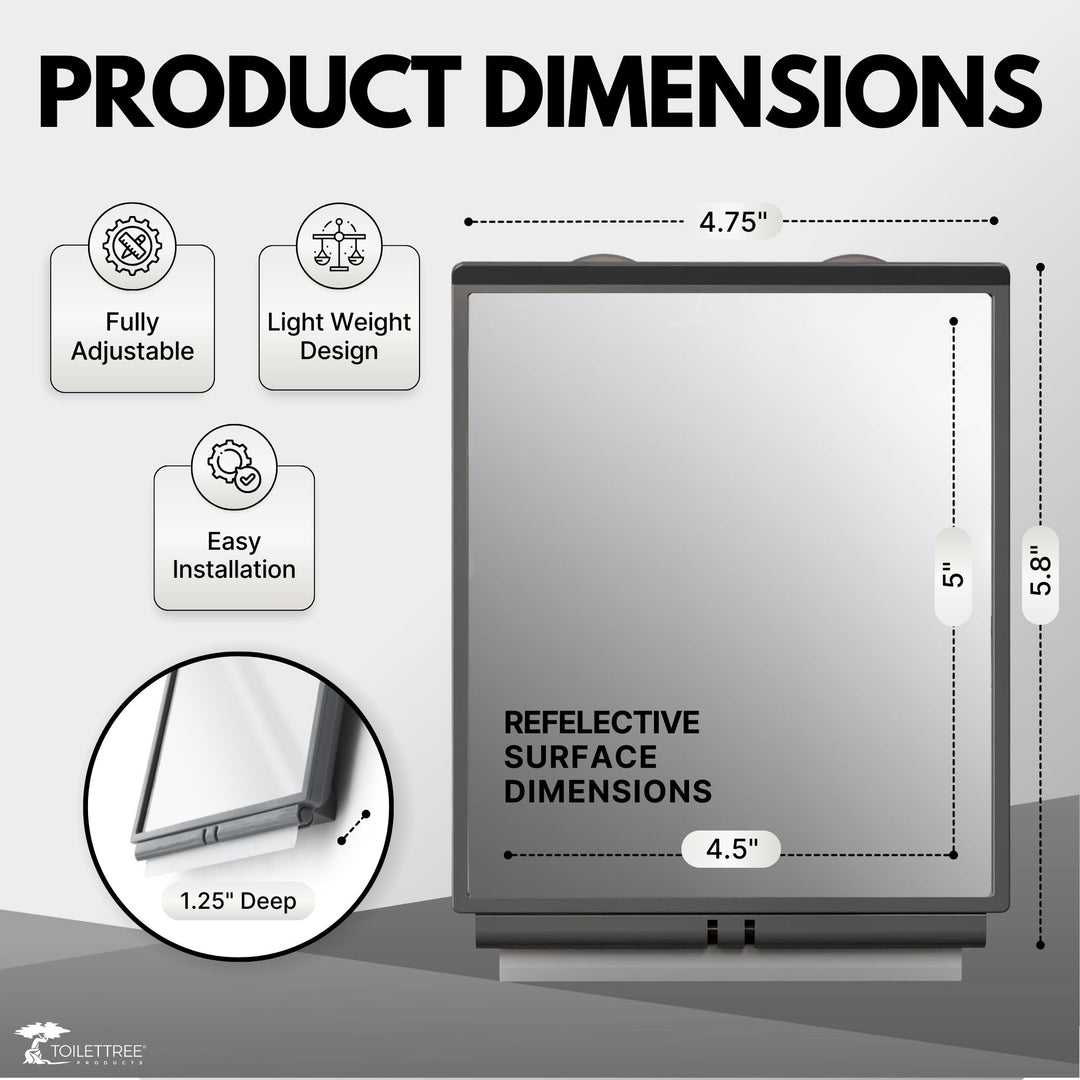 Fogless Shower Mirror - Travel