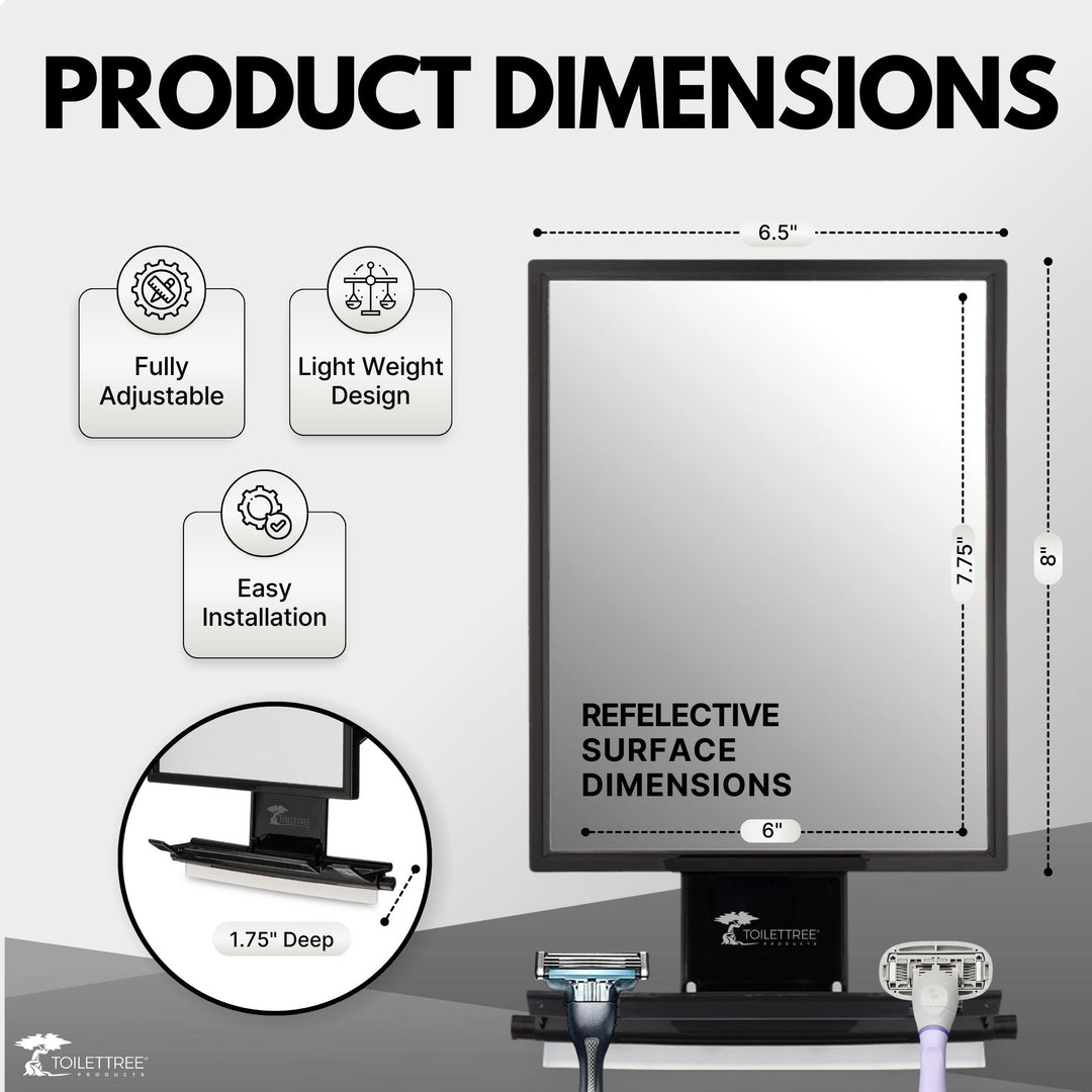 Tall Fogless Mirror Bundle