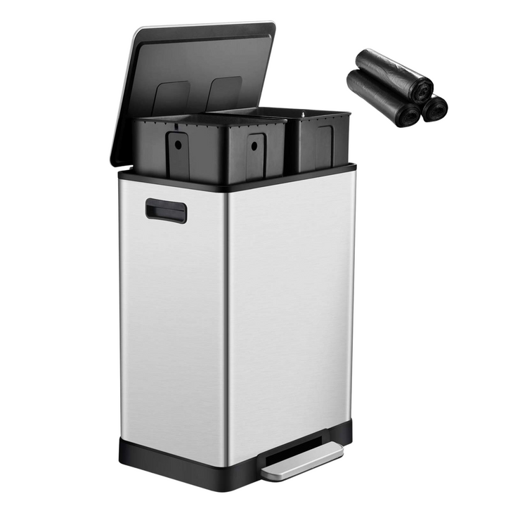 Stainless Steel 16 Gallon Trash Can