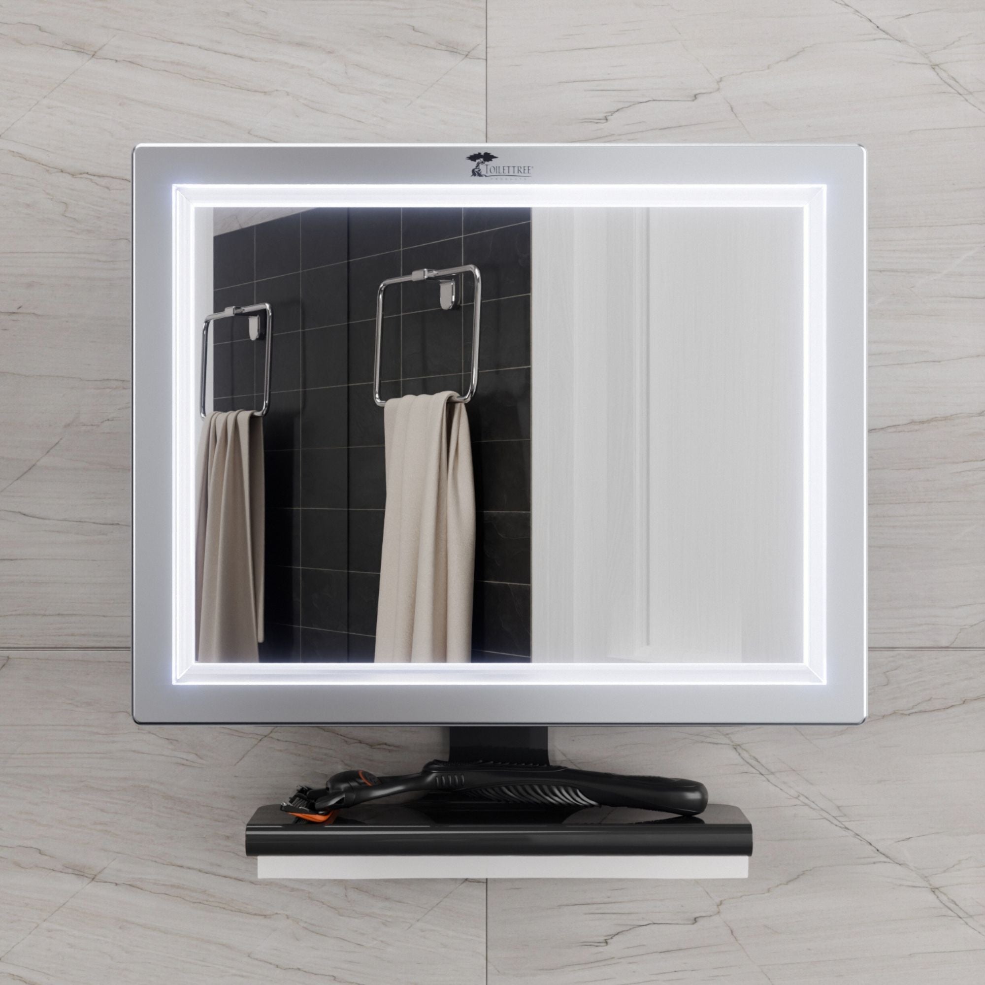 Deluxe Fogless Shower Mirror – ToiletTree Products