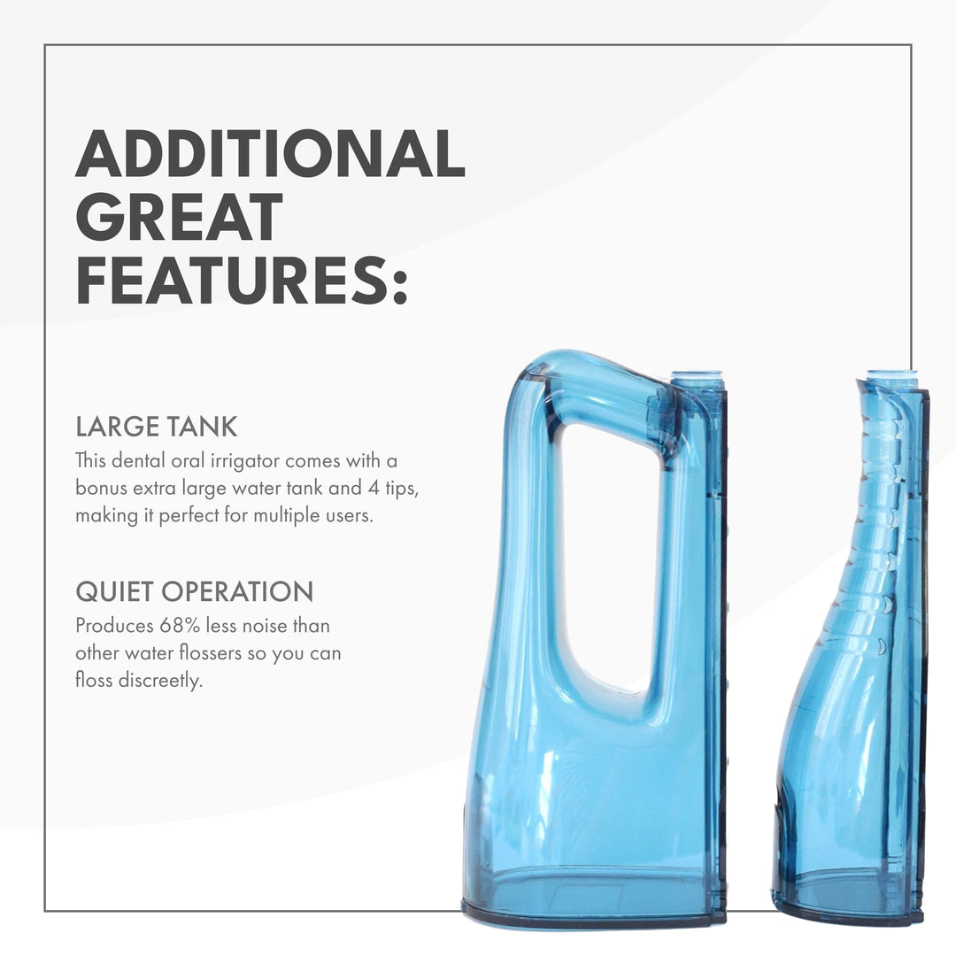 Rechargeable Water Flosser with Bonus XL Tank & Tips