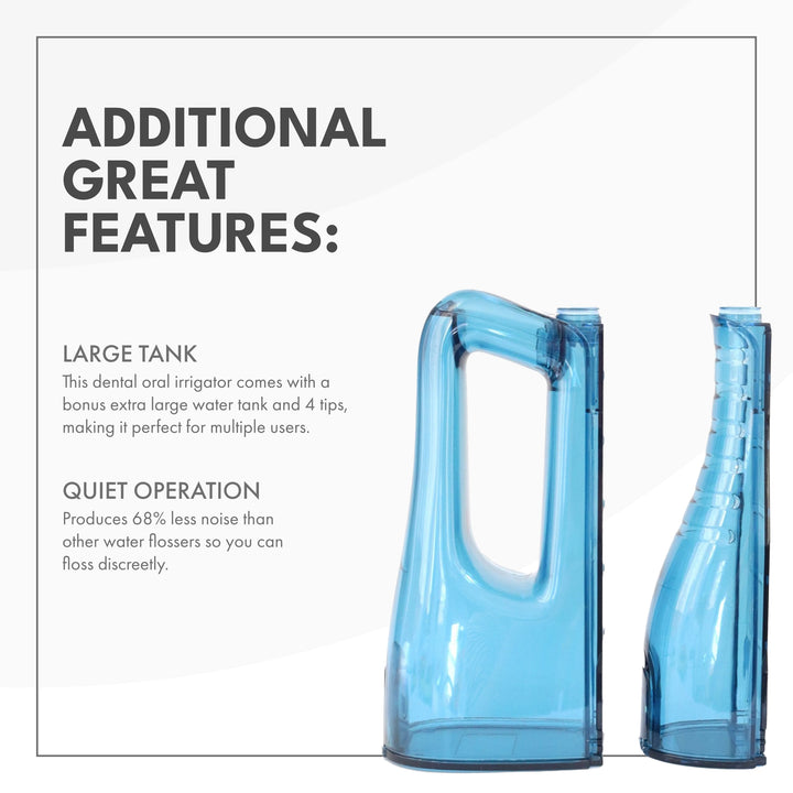 Rechargeable Water Flosser with Bonus XL Tank & Tips