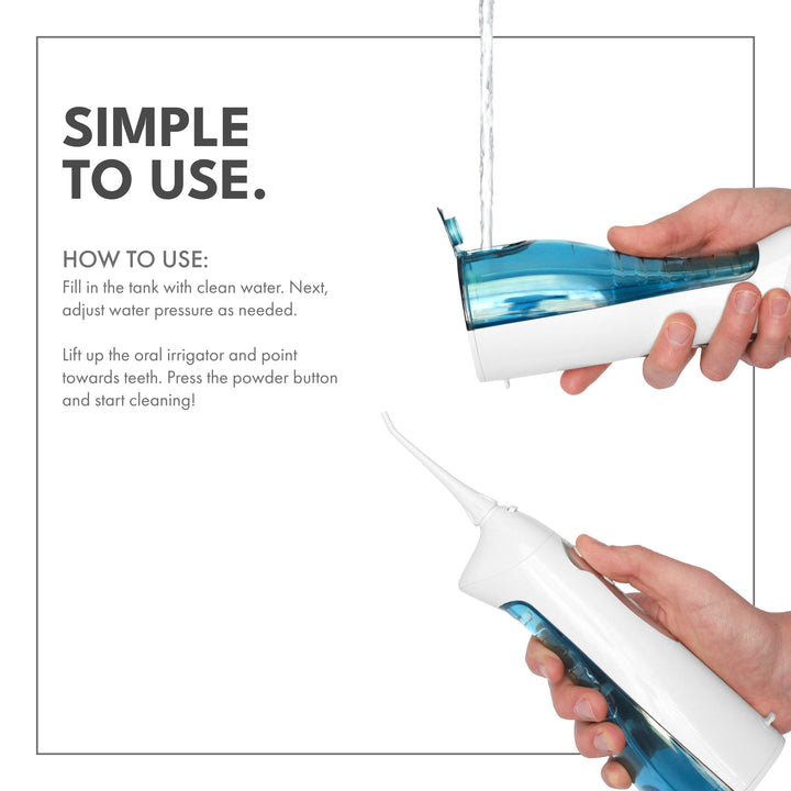 Rechargeable Water Flosser with Bonus XL Tank & Tips