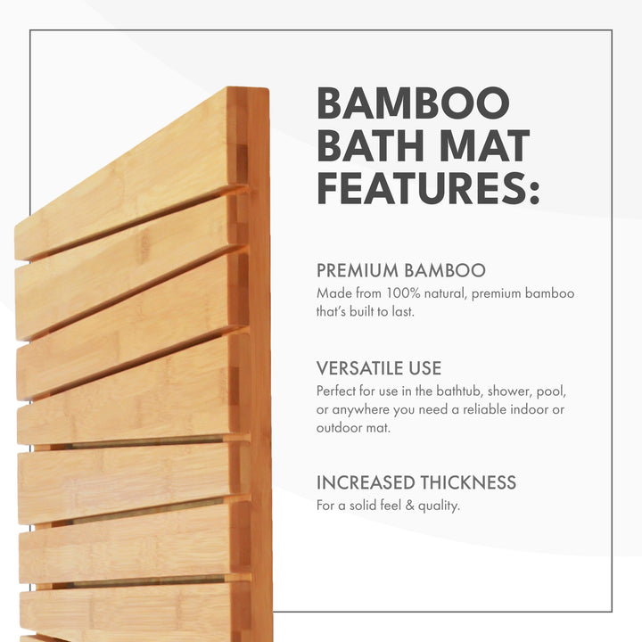 ToiletTree Bamboo Bath Mat