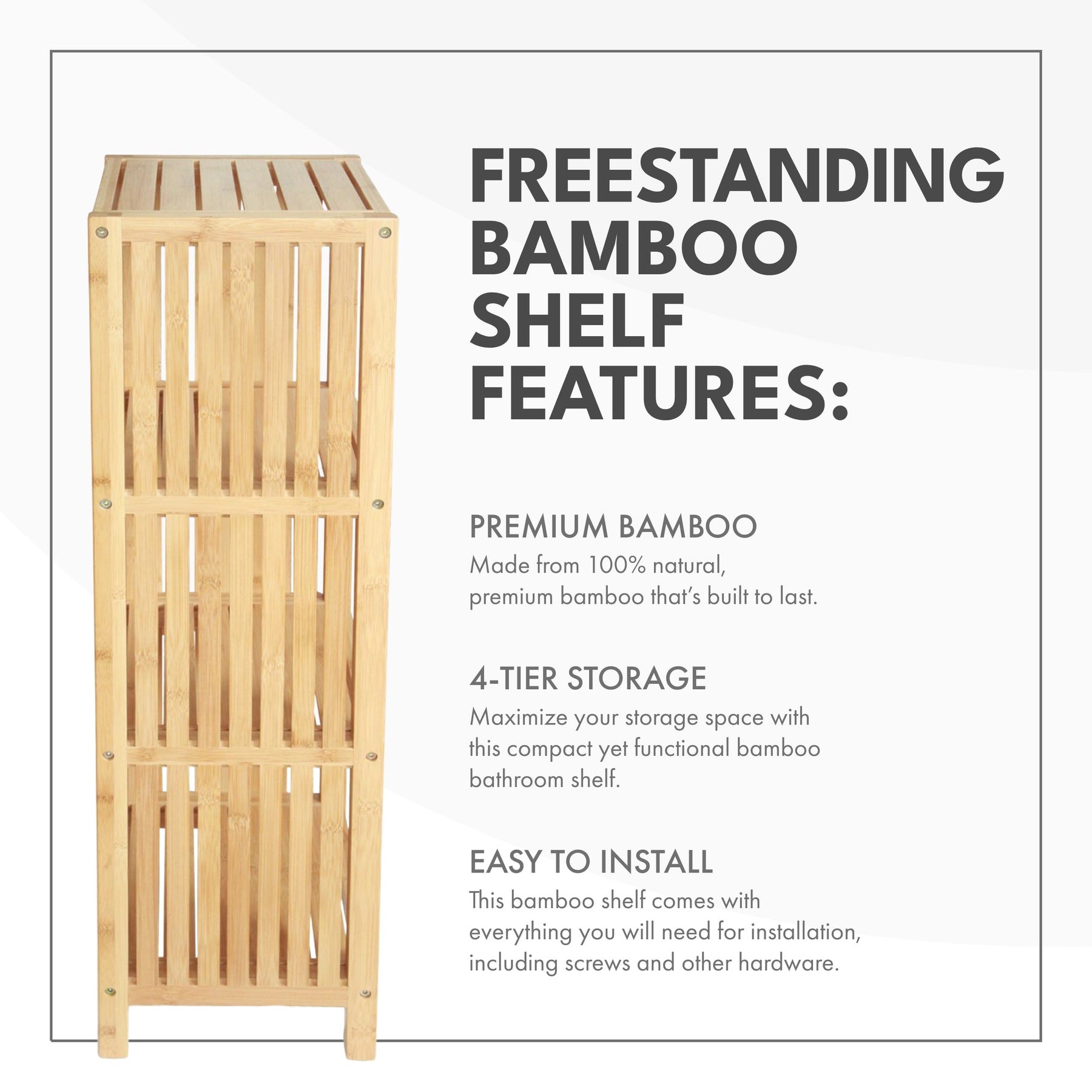 Toilettree Inclosure Bamboo Shelf – ToiletTree Products