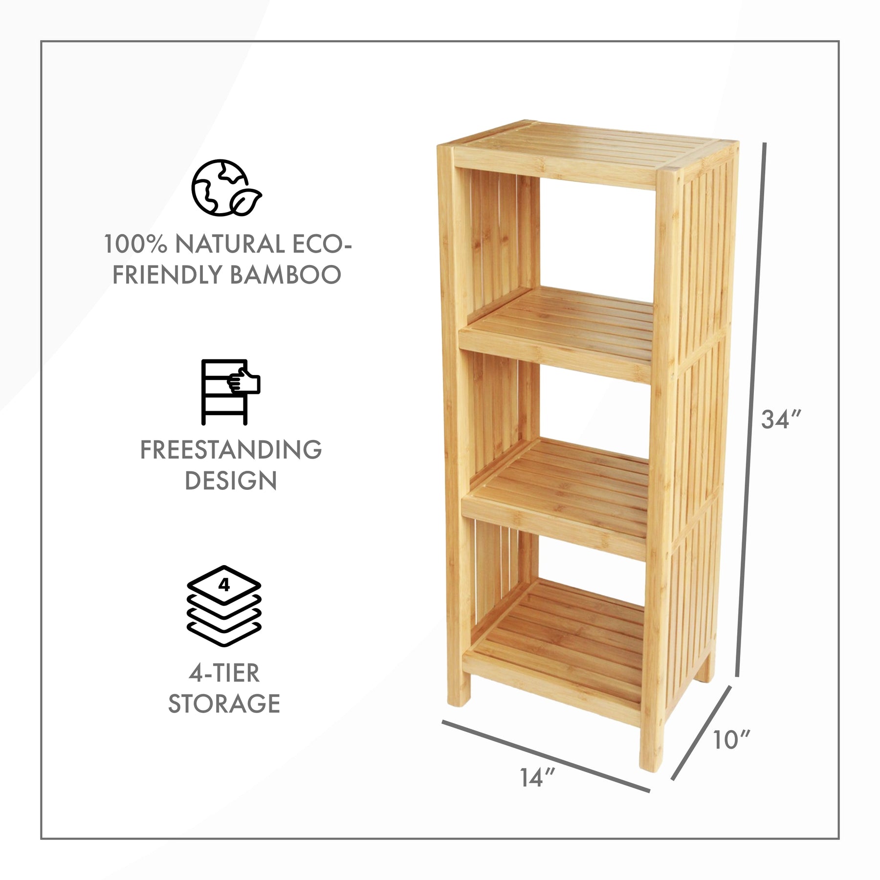 Toilettree Inclosure Bamboo Shelf – ToiletTree Products