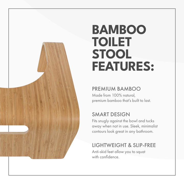 ToiletTree Bamboo Toilet Stool