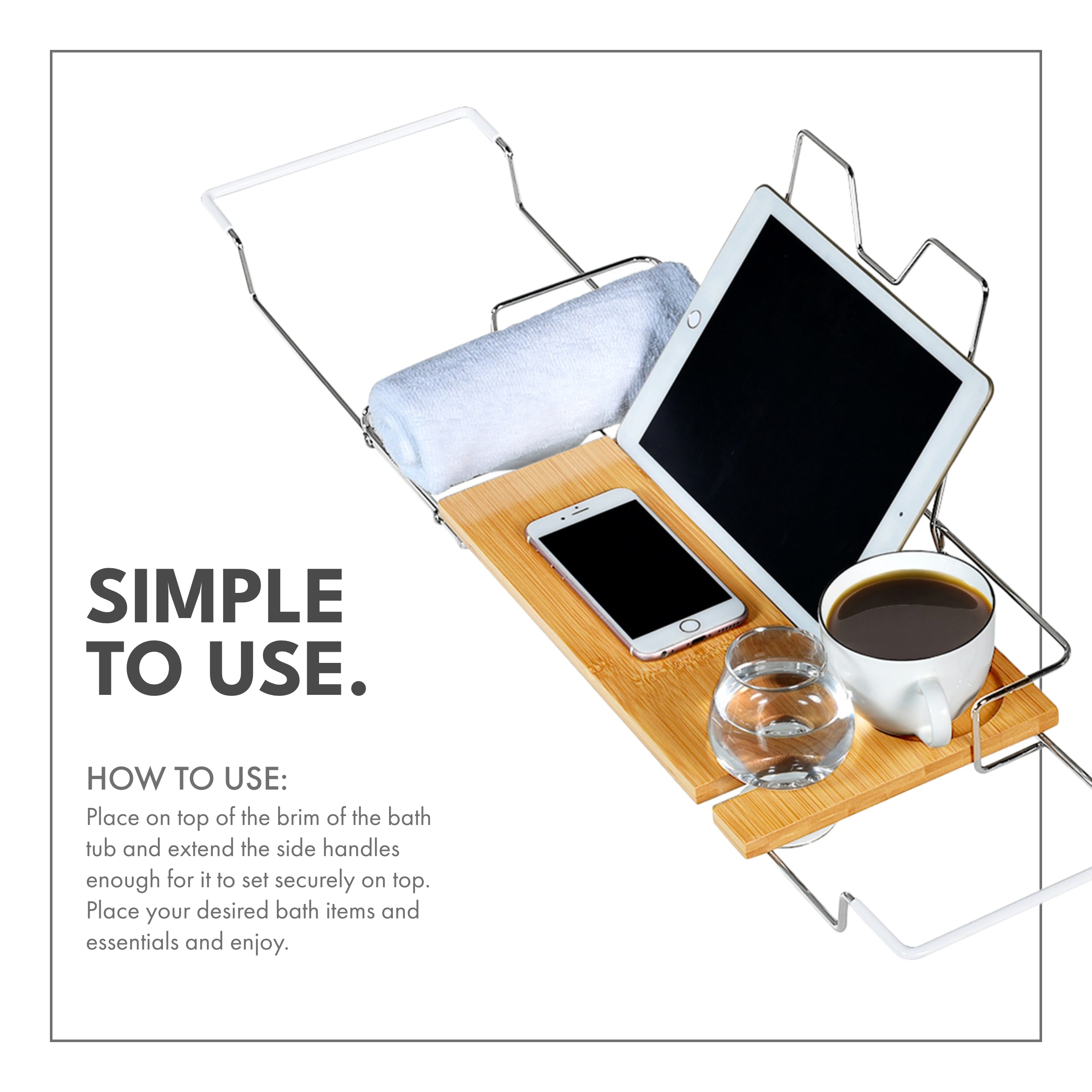 ToiletTree Products Bathtub Caddy - Thumbnail 2