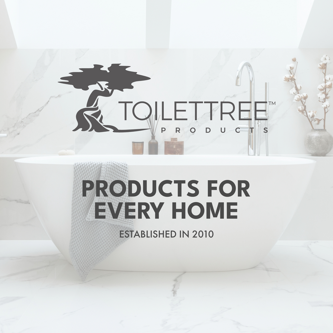 ToiletTree Stainless Steel + Bamboo Shower Caddy