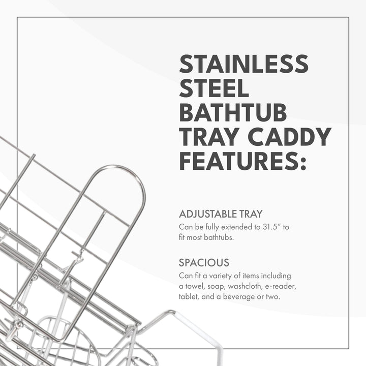 ToiletTree Stainless Steel Bath Caddy