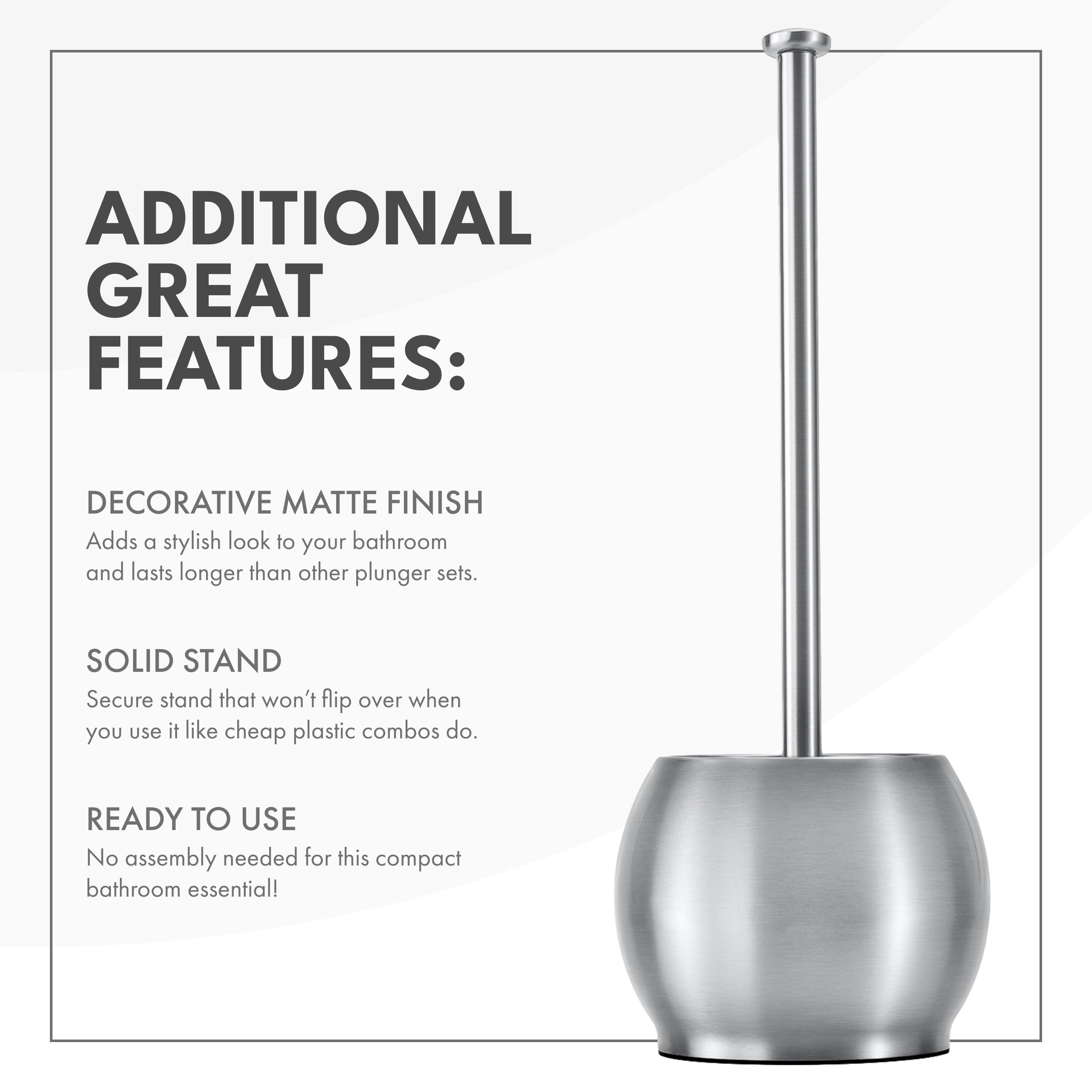 ToiletTree Products Plunger with Holder - Thumbnail 4