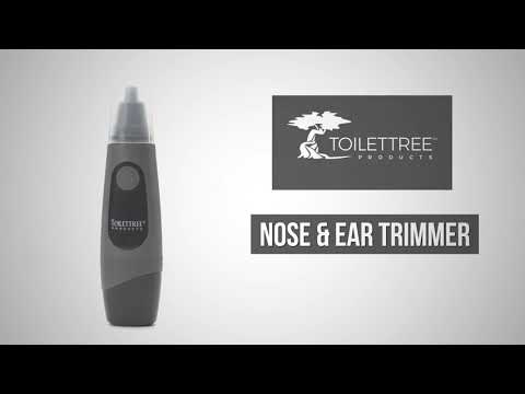 Nose Hair Trimmer with LED Light - Rubber Texture Grip
