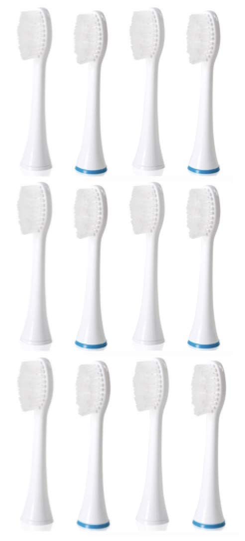 Replacement Heads – Poseidon Sonic Toothbrush - ToiletTree Products- 12 Pack