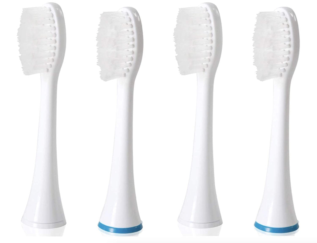 Replacement Heads – Poseidon Sonic Toothbrush - ToiletTree Products- 4 Pack