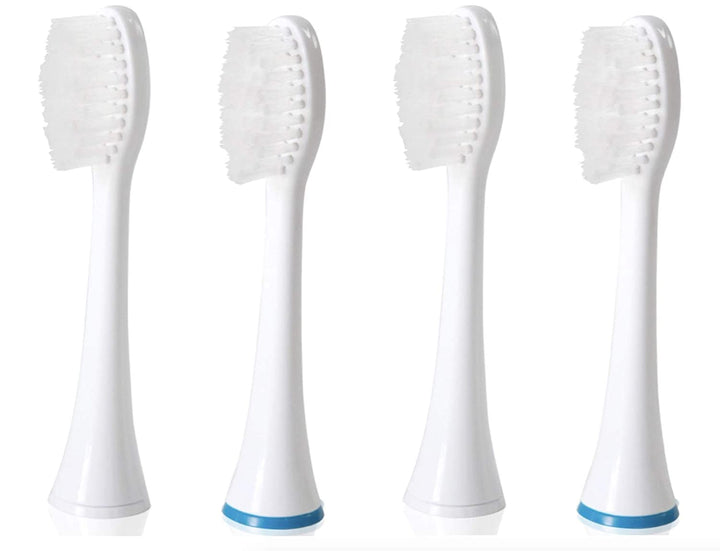 Replacement Heads – Poseidon Sonic Toothbrush - ToiletTree Products- 4 Pack