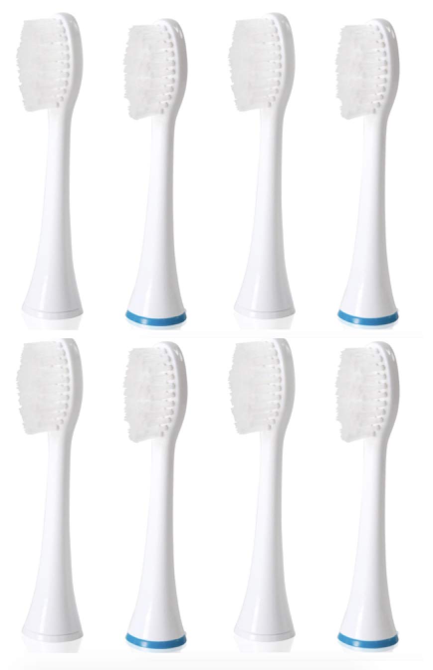 Replacement Heads – Poseidon Sonic Toothbrush - ToiletTree Products- 8 Pack