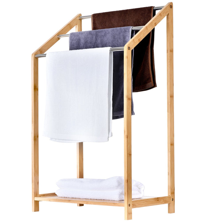 Bamboo Towel Rack Holder - ToiletTree Products-