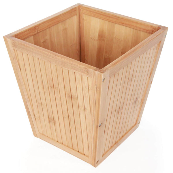 Simple Plastic Waste Basket Wooden Top Large Capacity Garage - Temu