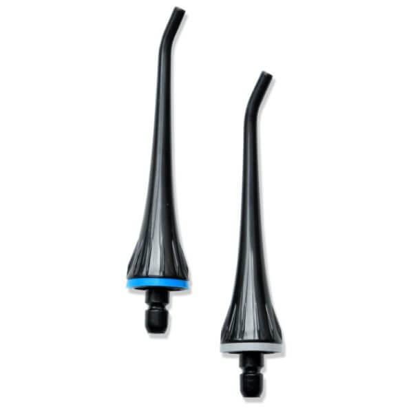 Water Flosser Replacement Tips - 2 Pack - ToiletTree Products- Black
