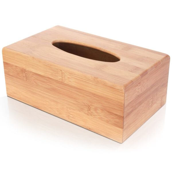 Bamboo Tissue Box Holder - ToiletTree Products- Rectangular