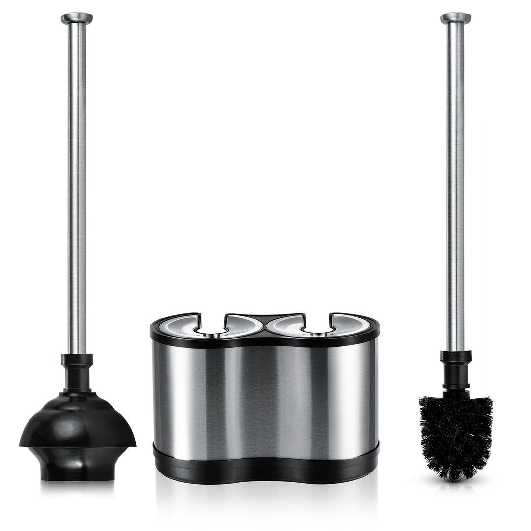 Toilet Brush and Plunger Set, 2 in 1 Plunger and Brush Set, Toilet Bowl  Brush, Toilet