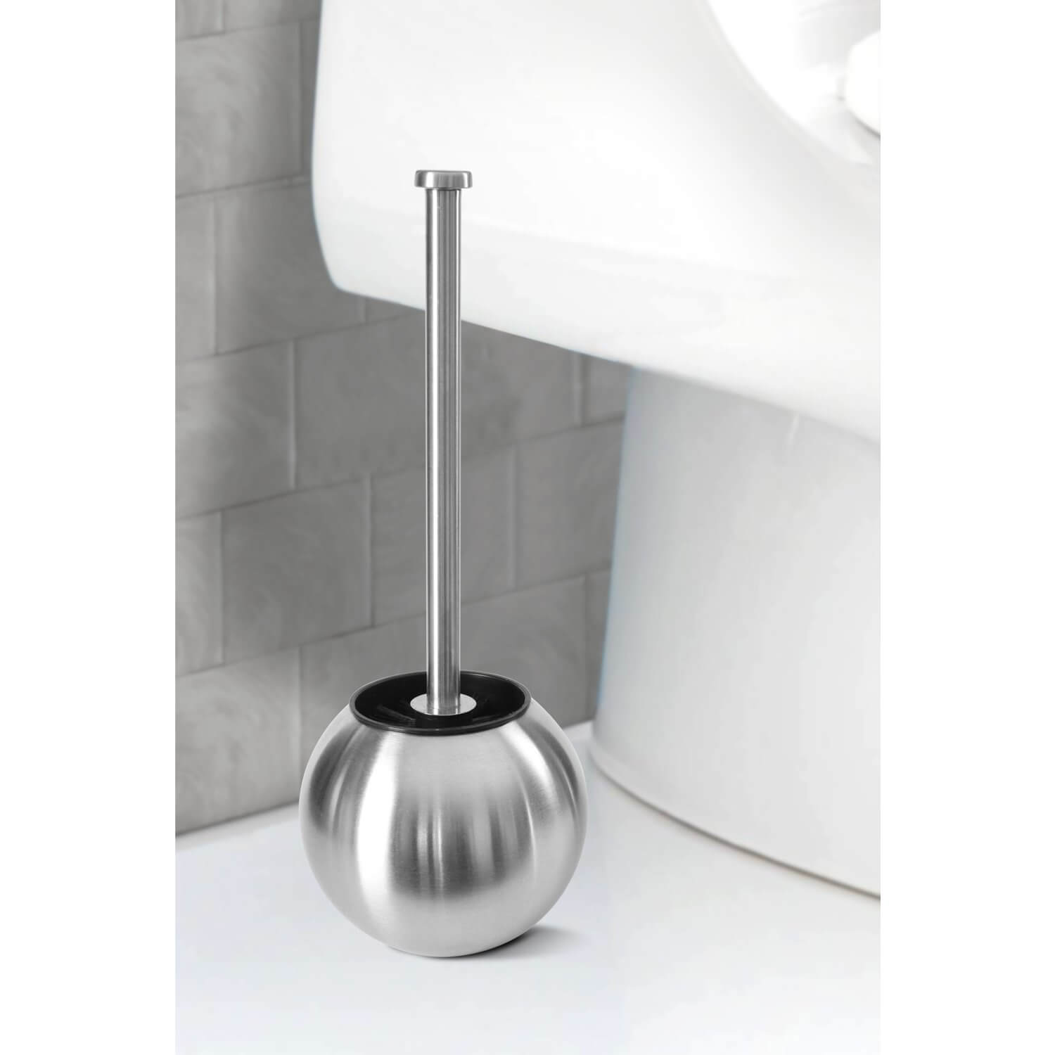 Toilet brush stainless steel rod