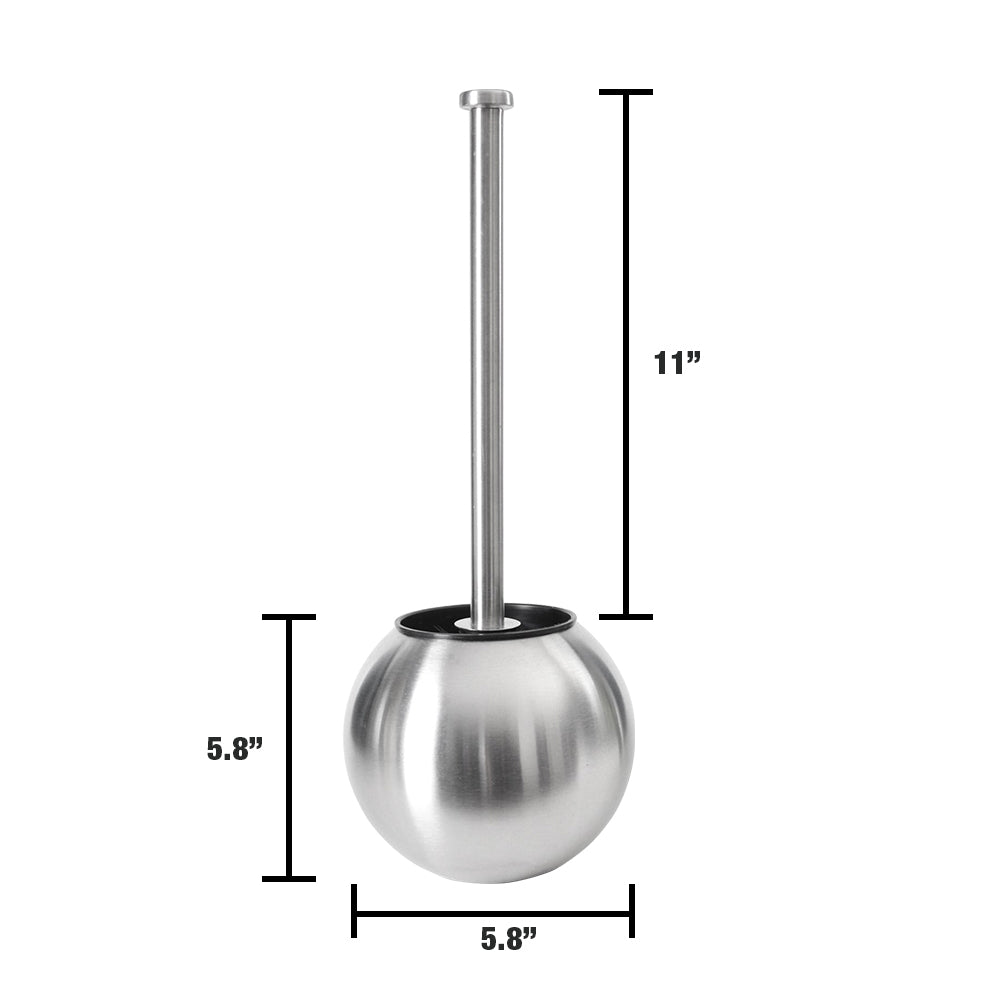 Toilet Brush with Stainless Steel Ball Holder - ToiletTree Products-